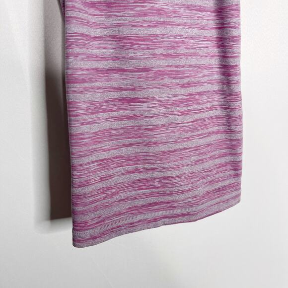 Lululemon Womens 2 Purple Mauve Power Y Tank Luon Built In Bra Stripes Galore - Picture 4 of 8